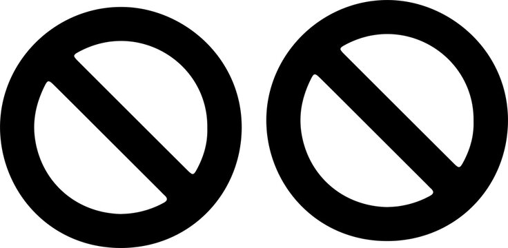 none icon vector