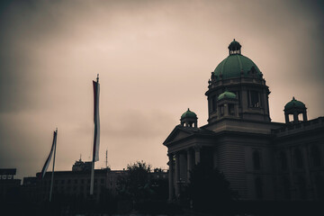 House of the National Assembly. Belgrade, Serbia. Color tone tuned
