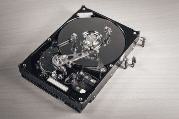 Hard drive repair. Data restore concept. Hdd service