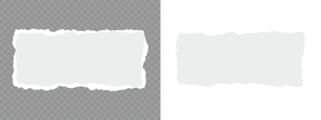 Ripped paper strips collection. A set of torn paper and strips of paper on a dark background. White ripped paper strips collection. Sticky newspaper clip art. Sticky notes, shreds of notebook pages.