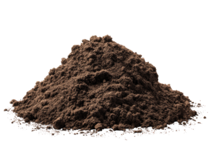 Pile of dark brown powder
