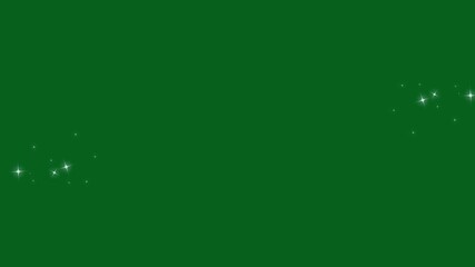 4k Twinkling glitter stars line animation, magic sparkling bokeh effects, white cartoon blinking stars, fairy dust wand glitter stars trail transition, shining twinkle effect on green screen. - Powered by Adobe