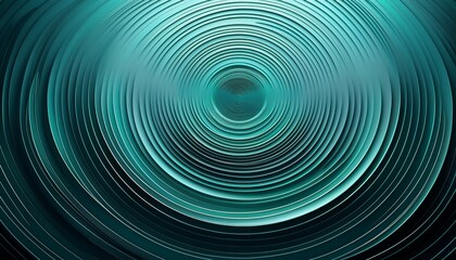 sleek concentric circle patterns in dark teal fading into an ethereal mist for a futuristic yet elegant effect