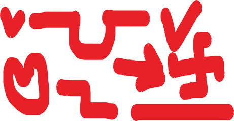 Abstract geometric pattern with a prominent silhouette in vibrant colors