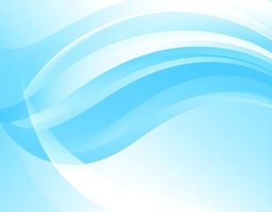 Abstract blue and white flowing wave design, soft and ethereal feel