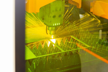 CNC Laser cutting of metal. Laser cutting of carbon and stainless steel
