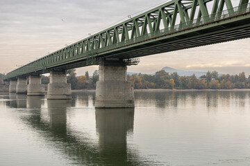 Danube Bridge in Winter Light