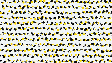 Abstract Geometric Pattern with Black Yellow and White Circles Modern Decorative Background Design