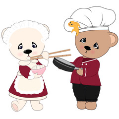 Classic Teddy Bear Animated Sticker. Alpha channel, transparent background. HD resolution.