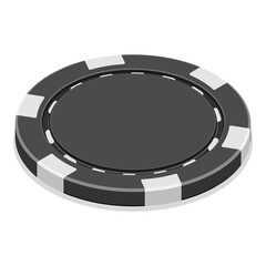Naklejka premium 3D Isometric Flat Set of Casino Elements. Item 9