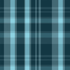 Blue Cyan Latin Plaid Tartan Seamless Pattern Vector Textile Fabric Background