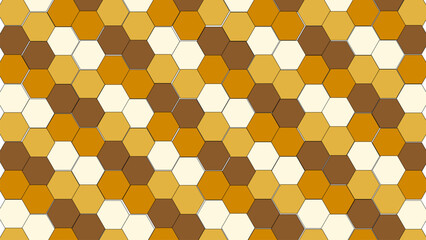 Honeycomb Pattern with Earthy Tones for Modern Background or Unique Texture Design