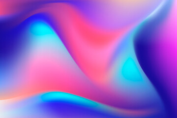Vibrant abstract background with swirling gradients of pink blue and purple creating a fluid and energetic visual effect