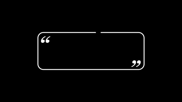 text frame animation video. text box template 