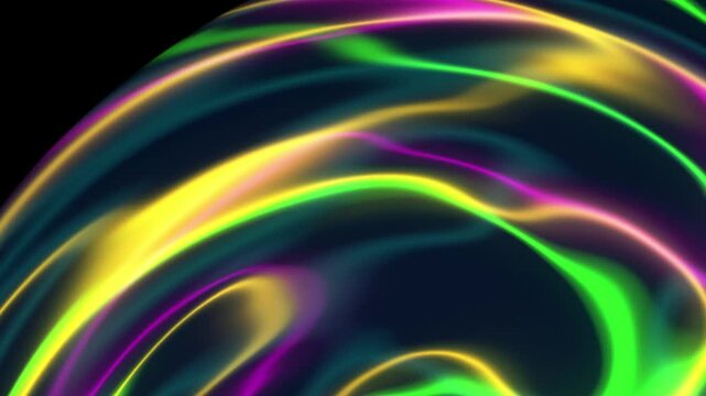 glowing wiggle line animation. dynamic background