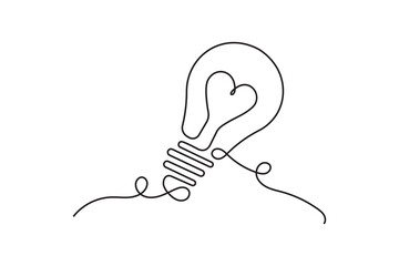 hand drawing light bulb