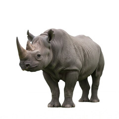 Fototapeta premium rhino isolated on transparent background
