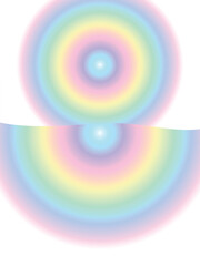 Holographic Concentric Circle Background