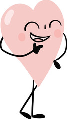 illustration of heart cute cartoon act cool png file