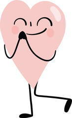 illustration of heart cute cartoon exciting png file