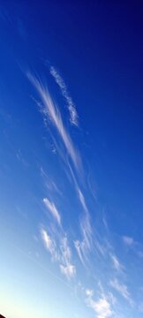 Zirruswolken am Himmel