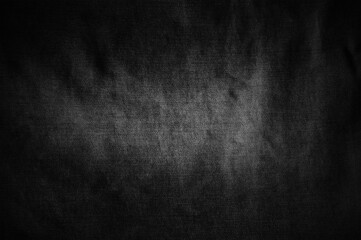 Black textured fabric background