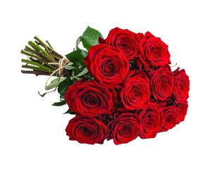 Obraz premium Strauß rote Rosen, transparenter Hintergrund, png