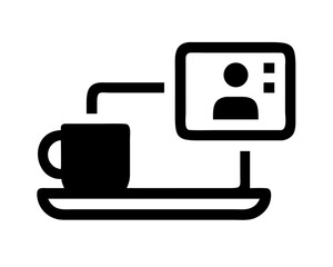 Online meeting with coffee break