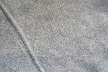 white plush fabric texture background , background pattern of soft warm material	