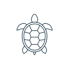 Obraz premium Minimal Turtle Simple Sea Animal