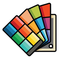 Color swatch vector icon