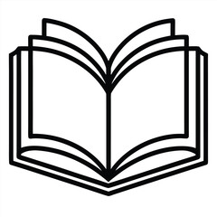 Open book vector icon