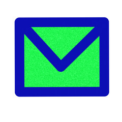 Colorful Envelope Icon Symbolizing Email Communication and Digital Correspondence