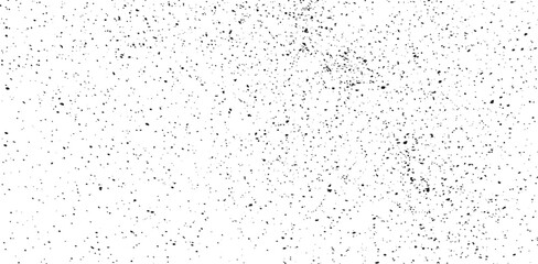 Snow, stars, twinkling lights, rain drops on black background. Abstract vector noise. Small particles of debris and dust. Distressed uneven grunge texture overlay.