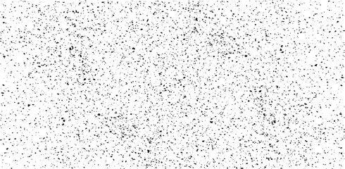 Snow, stars, twinkling lights, rain drops on black background. Abstract vector noise. Small particles of debris and dust. Distressed uneven grunge texture overlay.