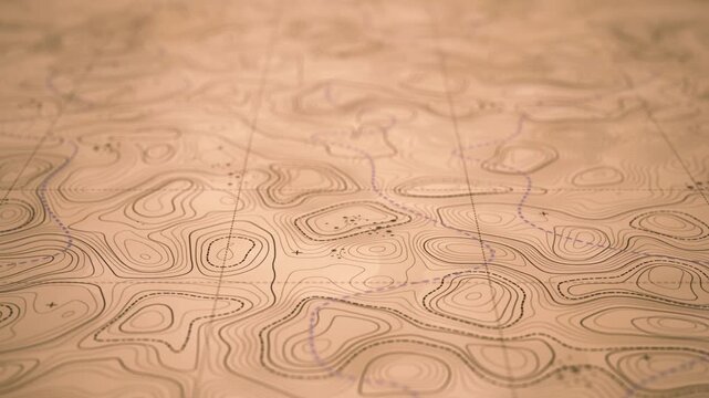 3D Terrain Map Exploration Motion