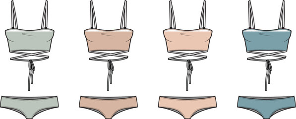 Swimwear Collection Colorful Bikini Set Designs for Summer