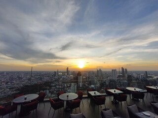 sunset in Bangkok 