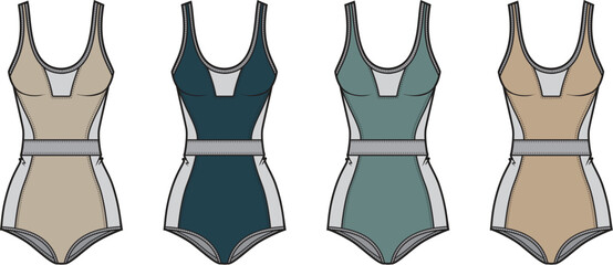 Stylish One-Piece Swimsuit Variations for Summer Fun and Water Activities
