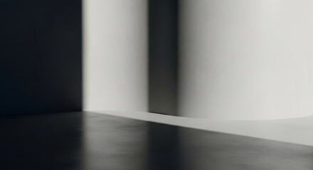 Minimalist architectural study of light and shadow on textured surfaces