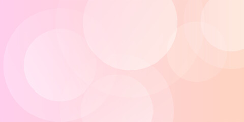 Abstract pastel pink and yellow circle combination background.