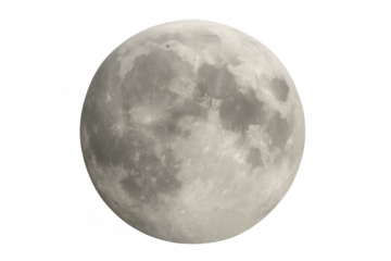 Full moon showing surface craters and maria, astronomical object in night sky, science and space concept