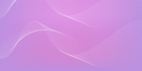 Obraz premium Pink soft studio room background with white lines. Limbo light white technology line. Wavy lines design. Vector illustration.