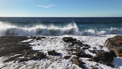 between the sea, the sky and the earth
