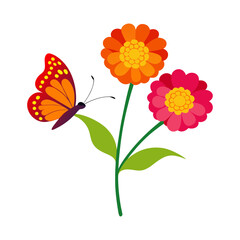 butterfly and flower