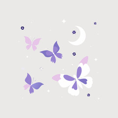 abstract background with butterfly