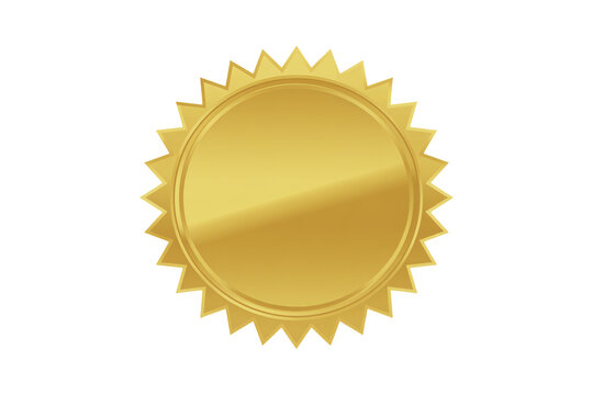 Premium gold award seal for excellence and achievement