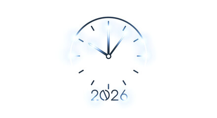 2026 New Year Countdown Clock Concept