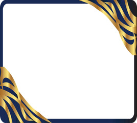 Luxury Certificate Border With Gold for graduation or achievement vector free vector illustration

