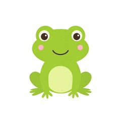 Cute cartoon frog
